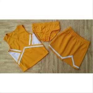 NEW GIRL REAL CHEERLEADER UNIFORM TOP SKIRT BRIEF